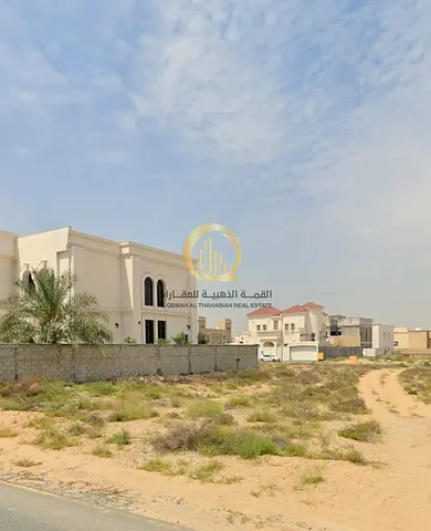 Residential plot for sale in the Al-Hoshi area (opposite side), featuring an excellent location with easy access to and from Maliha Main Road.