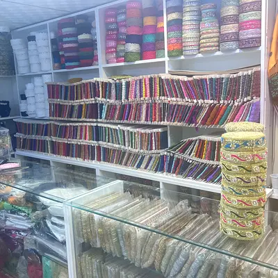 Bulk decorative lace, trim and ribbon collection - assorted colours and styles