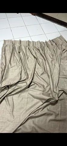 Beige Fabric Curtains - Light-Filtering Panel (Used) ستاير للبيع في عجمان
الستاره البيج بحالة