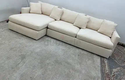 Lounge deep crate&barrel lshape sofa