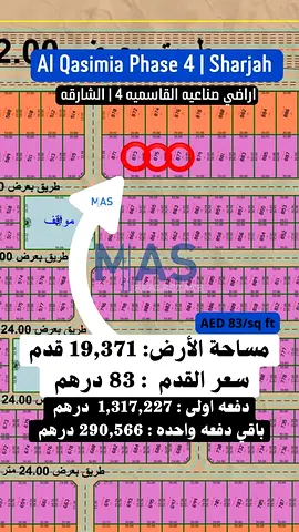Industrial Land for Sale in Al Qasimia 4 | 19,371 Sq. Ft. | Freehold for Arabs | AED 83/Sq. Ft.