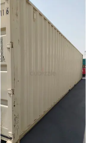 40ft high cube YOM 2024 Shipping Container - Good Condition, Beige