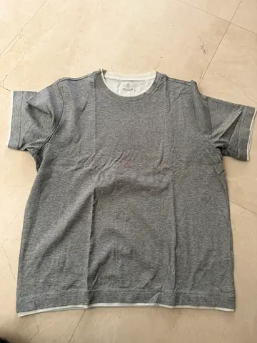 Grey Crew Neck Men's T-Shirt, Size 54, L - Light Wear , eleventy