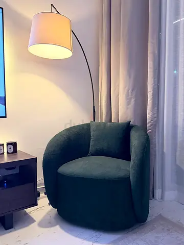 Modern Amanti Forest Green Lounge Sofa Chair