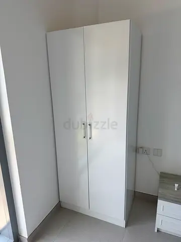 White 2-Door Wardrobe / Armoire - Good Condition