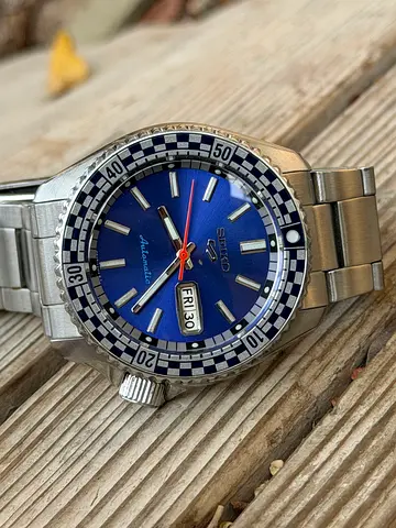 Seiko 5 Sports SRPK65K1 Automatic Sunburst Blue Dial Men's Watch SPECIAL EDITION