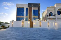 New corner villa with a full stone facade and central air conditioning in a prestigious residential 