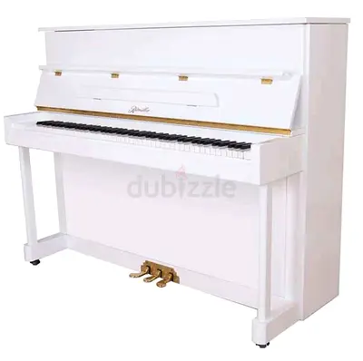 Ritmuller RS118 Upright Piano - White