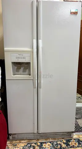 Whirlpool Side-by-Side Refrigerator ثلاجة بابين واحد فريزر والاخر ثلاجة