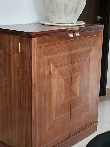 Crate and barrel bar Solid Wood Two-Door Cabinet / Cupboard - Good Condition
