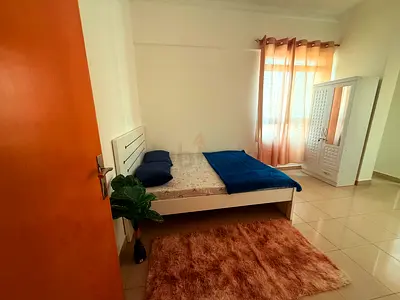 Master bedroom with balcony