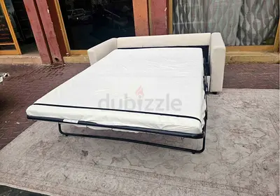 Cream 2-Seater Sofa in Good Condition