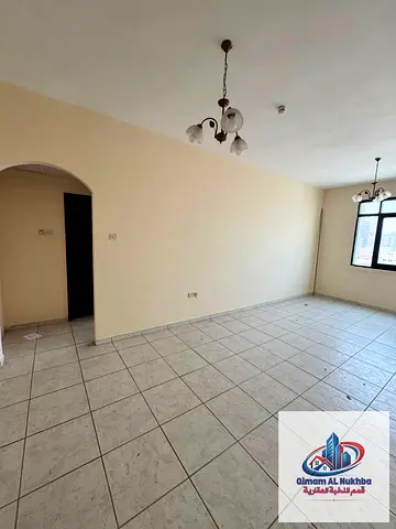 One Bedroom Apartment for Rent in Al Qasimia Al Mahatta at AED 34,000 Yearly, Spacious Layout, 2 Bathrooms, Kitchen, Free AC by Owner, 4 Payments