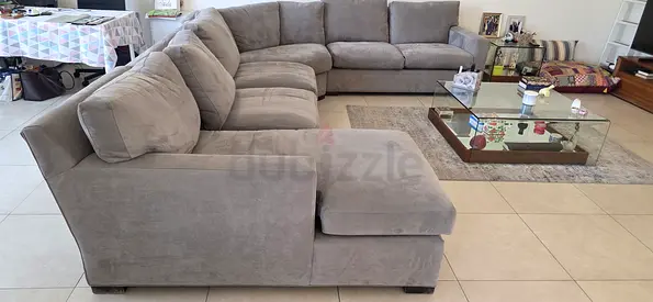 Looks like A new condition Crate&Barrel Feather filled u Shape sofa