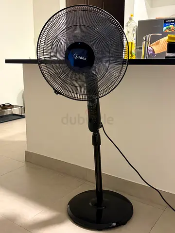 Midea Stand Pedestal Fan - Oscillating, Adjustable Height