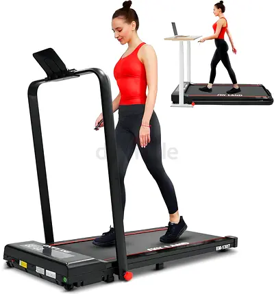 SKY LAND Under Desk Walking Pad Treadmill with LED Display, EM-WALKHANDLE