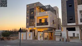 Next to services, a 3-story villa at a price including electricity, water, air conditioning and regi