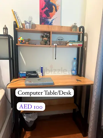Computer Desk with book Shelves - Good Condition