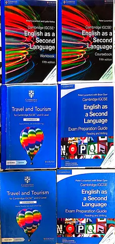 Cambridge IGCSE English as a Second Language & Travel and Tourism textbooks (6 books)