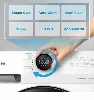 Front Load Washing Machine with Steam Care, Auto Clean & App Control