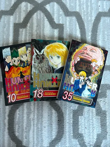 Flawless Hunter x Hunter manga bundle: volumes 10, 18, 35