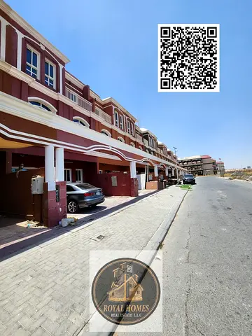 Cheapest Price Central AC With Balconies 4BHK G+2 Uptown Villa for Rent G+2 Erica Villas Bigger In Size With Amazing View at Uptown Ajman Al Zahiya