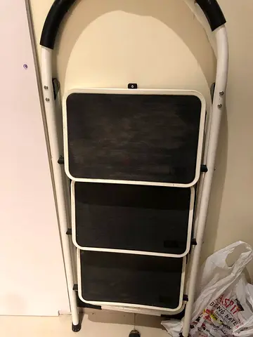 Foldable 3-step Household Ladder / Step Stool - Good Condition