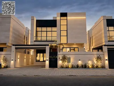 فيلا فاخرة للبيع - طابقين وتراس على السطح بتصميم عصري، تضم 5 غرف نوم واسعة وتشطيبات راقية