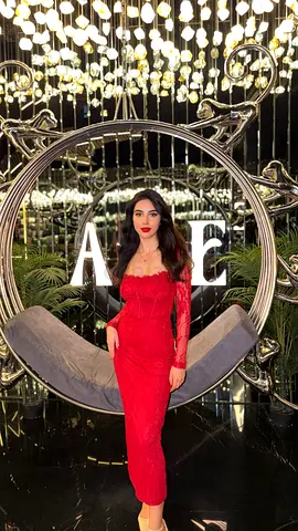 Red lace off-shoulder midi dress, worn once
