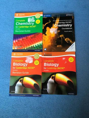 Cambridge IGCSE Complete Biology & Chemistry course + revision guides (4 books)