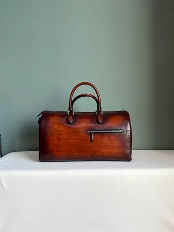 *BERLUTI* Jour Off MM Travel Bag Venezia Calf Leather