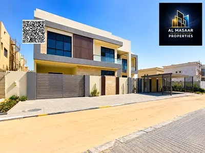 Spacious, luxurious villa for sale in Al Muwaihat. 7 master bedrooms, elevator, central air conditi