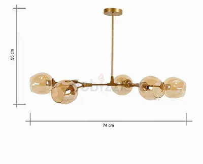 HOME CENTRE Iris 5-Lights Metal Pendant Lamp For sale