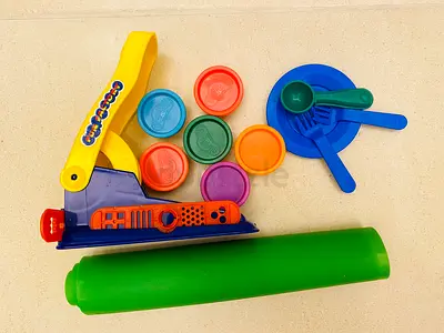 Play Doh with Cutters Tools Extruder Roller Mat