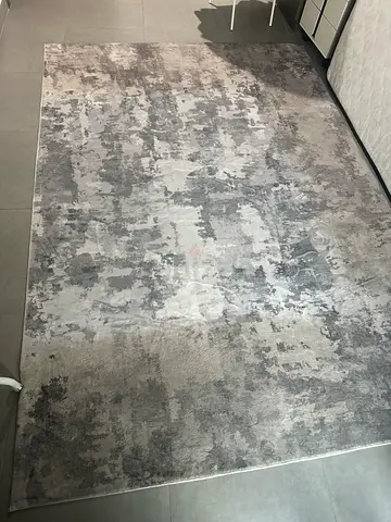 Large Modern Grey Abstract Area Rug - Good Condition move out huge sale