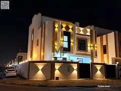 Corner Villa for sale | ajman| al zahia area | 7 master rooms, majlis, 3 halls, roof| freehold| nego