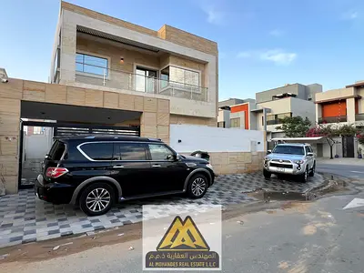 فيلا كورنر مفروشة 5 غرف ماستر ومجلس وغرفة خادمة للإيجار الشهري أو السنوي في الياسمين، عجمان