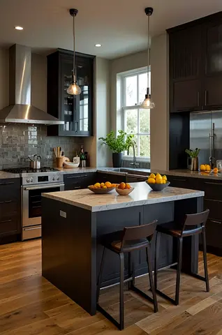 Modern design kitchen island