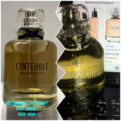 Original branded perfumes unused but without box
