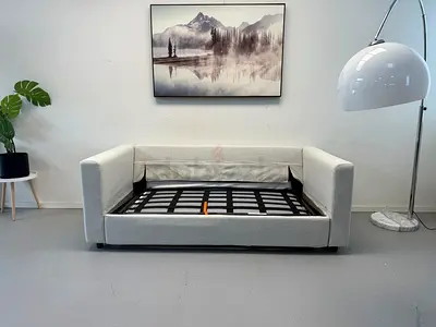 Modern Grey Fabric Sofa Bed Frame