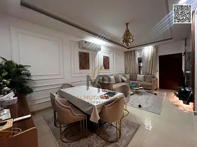 At a great price including electricity, water, air conditioning, and registration fees, a 5-bedroom townhouse with a roof terrace in Al Yasmin area. B