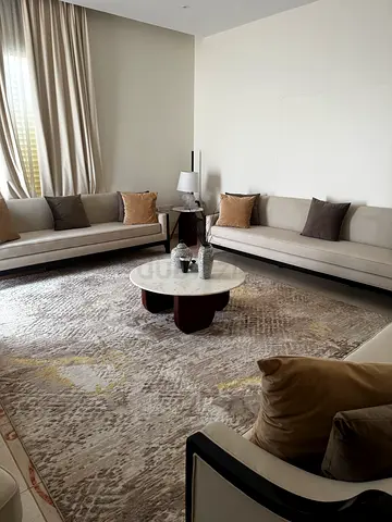 Large Modern Abstract Area Rug - Neutral Tones