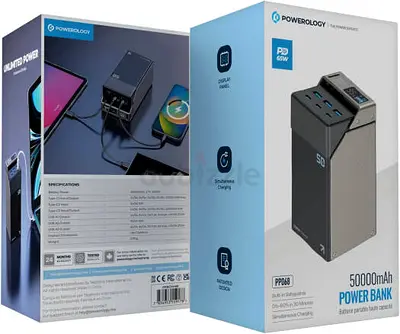 Powerology 50000mAh Power Bank PD 65W