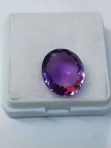 Oval Purple Amethyst Gemstone - Loose Cabochon