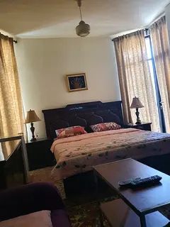 Furnished master bedroom attached bathroom &Balcony on Abu Dhabi corniche street