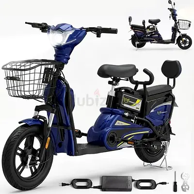 WINDHORSE M1 Electric Delivery Bike – 400W | 48V 12AH | Dual Seat
