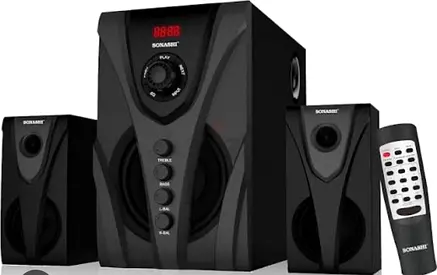 3.1 Speaker System with Subwoofer and Remote - Good Working Condition