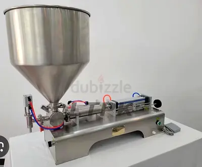 Semi-Automatic Liquid/Paste Filling Machine with Hopper - Stainless Steel