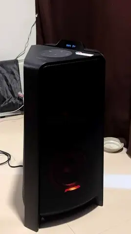 Portable Bluetooth Party Speaker with LED Lights - Good Condition