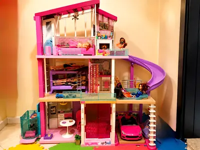 Large 3-Story Barbie-Style Dollhouse